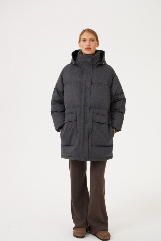 Кашемировый пуховик ADCTED (Addicted)