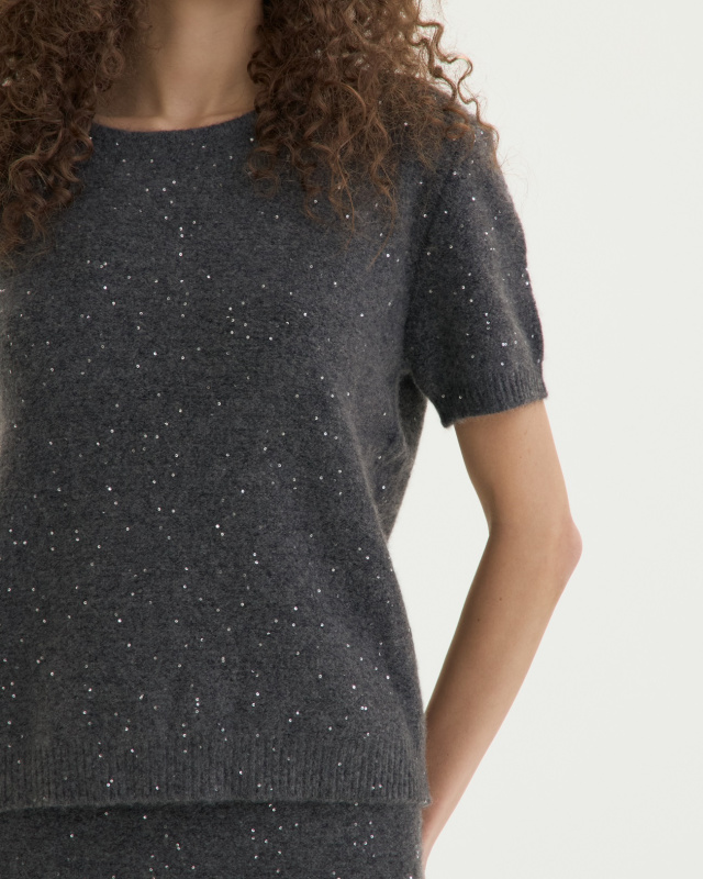 Кашемировая футболка ADCTED (Addicted)