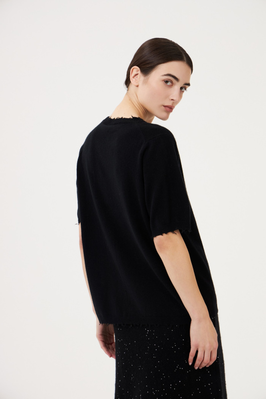 Кашемировая футболка ADCTED (Addicted)